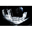 BMW F30/F31 10.2011 – Klare Frontleuchten, schwarze U-LED-Leiste