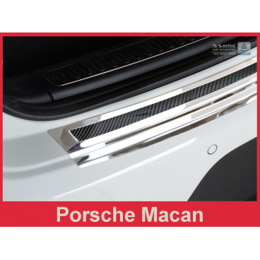 Carbon-Abdeckung – Schwellenschutz für die hintere Stoßstange Porsche Macan 2014+