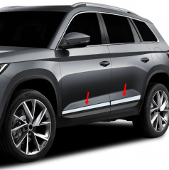 Türseitengitter aus Edelstahl Omtec Škoda Kodiaq 2017+, F. Ranger 2015+