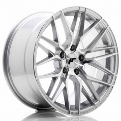 JR Wheels JR28 18x9,5 ET40 5x112 Silber Polierte Frontseite