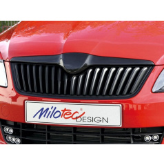 Oberer Streifen der Frontmaske - ABS schwarz, Fabia II Facelift Lim./ Kombi, Roomster Facelift