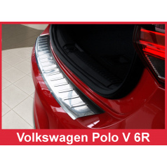 Edelstahlabdeckung - Schwellenschutz für die hintere Stoßstange Volkswagen Polo V 6R 2009-14