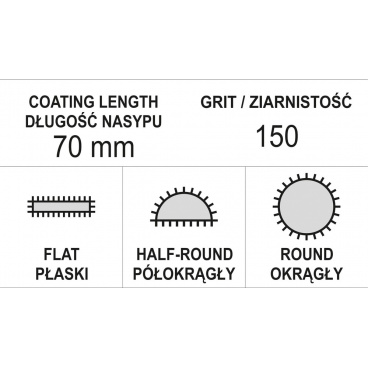 Satz Diamant-Nadelfeilen 5 x 180 mm 3-tlg