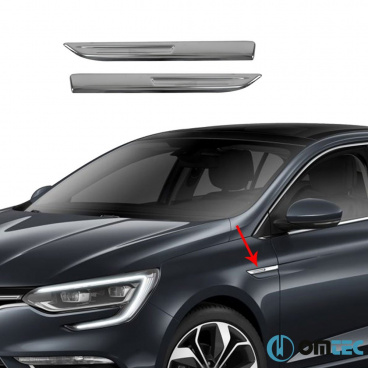 Kotflügelleiste aus Edelstahl Renault Megane 2016-20