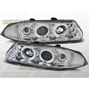 ROVER 200 FRONTKLARLEUCHTEN ANGEL EYES CHROM
